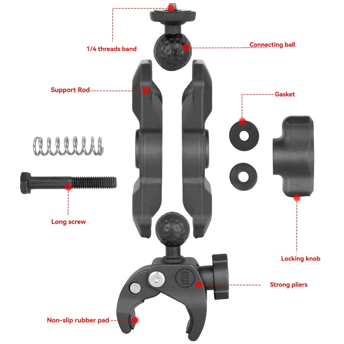 Motorcycle Riding Clip Fixed Bracket Flexible Adhesive Base Accessories Kit for Insta360 GoPro Action CameraJKL
Motorcycle Riding Clip Fixed Bracket Flexible Adhesive Base Accessories Kit for Insta360 GoPro Action CameraJKL