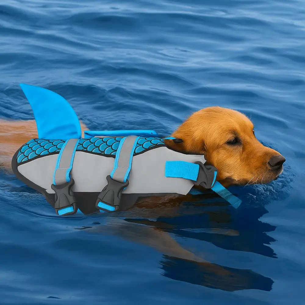 Reflective Shark Dog Life Jacket Enhanced Buoyancy Anti-Crack Dog Swimsuit Waterproof with Handle Dogs Swimming Clothes
Reflective Shark Dog Life Jacket Enhanced Buoyancy Anti-Crack Dog Swimsuit Waterproof with Handle Dogs Swimming Clothes