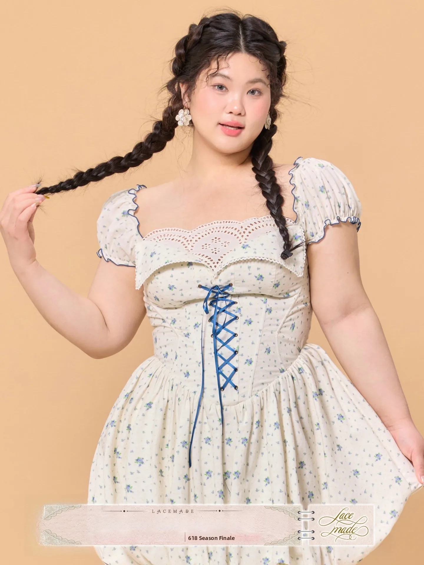 French Style Large Size Women's Dress Berries Can Garden Party Floral Print Short A-Line Skirt Knot Cotton Dress
French Style Large Size Women's Dress Berries Can Garden Party Floral Print Short A-Line Skirt Knot Cotton Dress