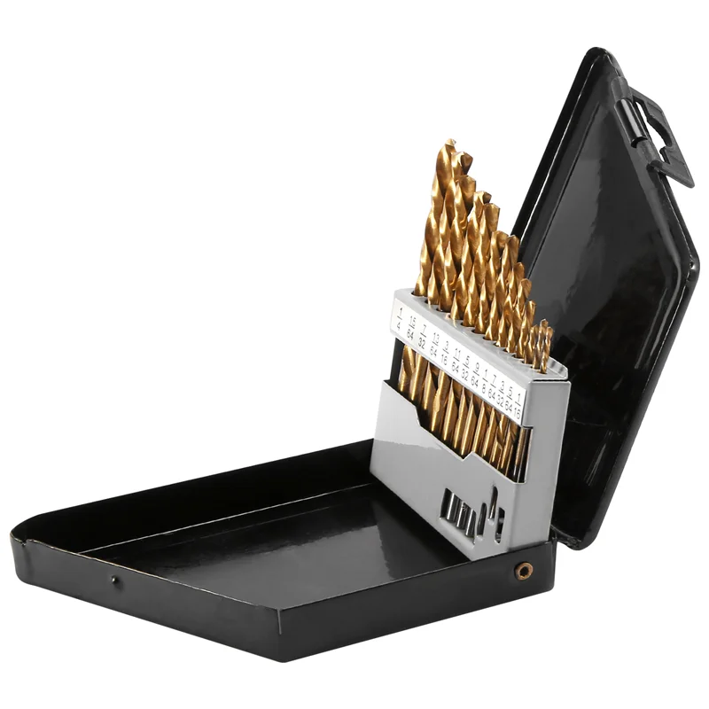 ABFKL 13Pcs Left Handed Drill Bit Set Extractor Drill Bits for Metal Power Tools Accessories with Titanium Nitride Coating
ABFKL 13Pcs Left Handed Drill Bit Set Extractor Drill Bits for Metal Power Tools Accessories with Titanium Nitride Coating