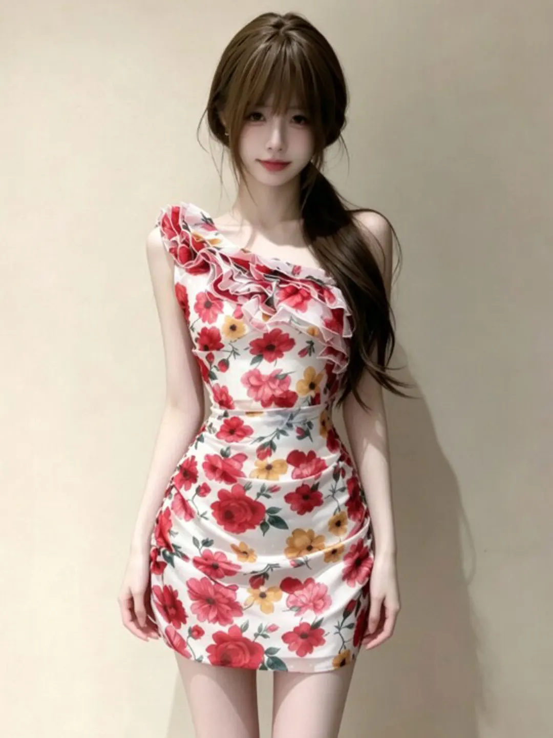 Retro Unique Slim Fit Shoulder Baring Wrap around mid Draped Summer Dress Lace Insert Soft Cotton Non Fade H-Line Bodycon Gown
Retro Unique Slim Fit Shoulder Baring Wrap around mid Draped Summer Dress Lace Insert Soft Cotton Non Fade H-Line Bodycon Gown
