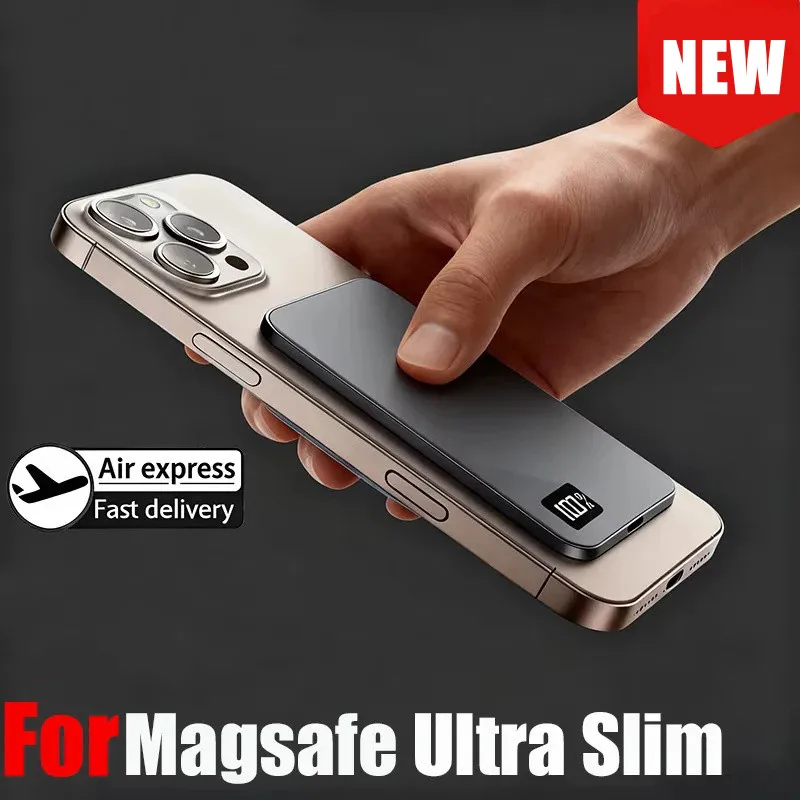 Magnetic Power Bank 15W Wireless Fast Charging Portable External Battery Type-C for Magsafe Powerbank For iPhone Samsung
Magnetic Power Bank 15W Wireless Fast Charging Portable External Battery Type-C for Magsafe Powerbank For iPhone Samsung