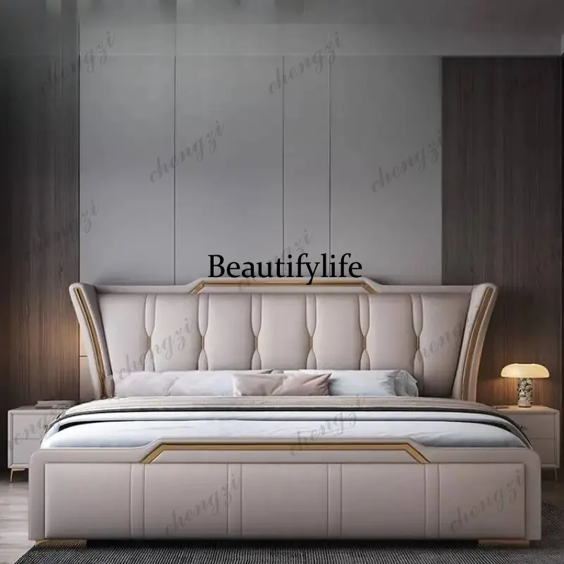 Design Minimalist Double Bed Luxury Storage Household Pliable Double Bed Pliable Accessories Cama Twin Furniture For Home
Design Minimalist Double Bed Luxury Storage Household Pliable Double Bed Pliable Accessories Cama Twin Furniture For Home
