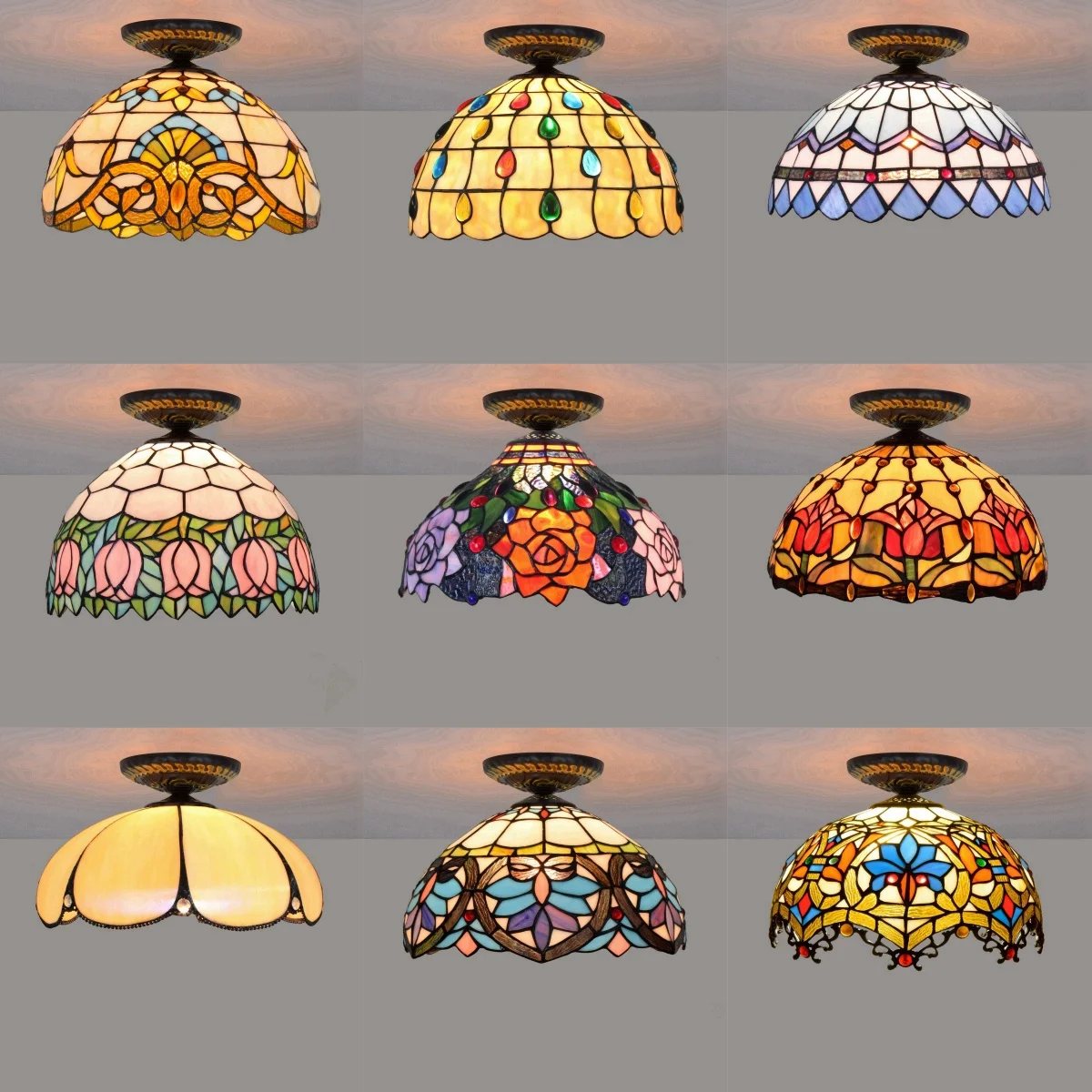 American-style Retro Ceiling Lamp European-style Living Room Lamp Dining Room and Foyer Colored Glass Creative Artistic Design
American-style Retro Ceiling Lamp European-style Living Room Lamp Dining Room and Foyer Colored Glass Creative Artistic Design
