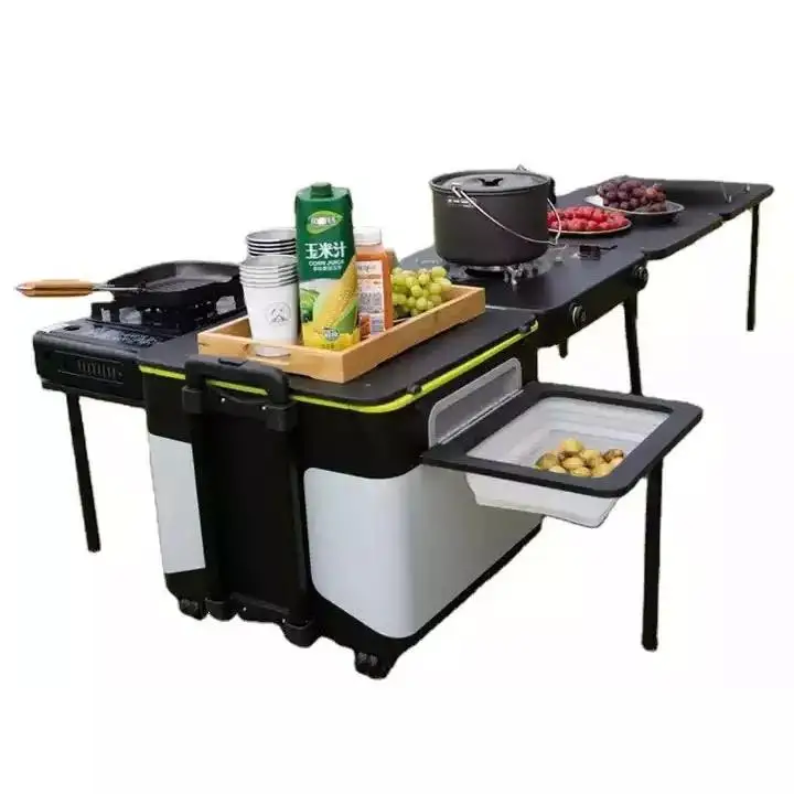 Multi-functional Integrated Bench Glamping Set Outdoor Camping Mobile Bbq Grill With Foldable Table Outdoor Cooking Set
Multi-functional Integrated Bench Glamping Set Outdoor Camping Mobile Bbq Grill With Foldable Table Outdoor Cooking Set