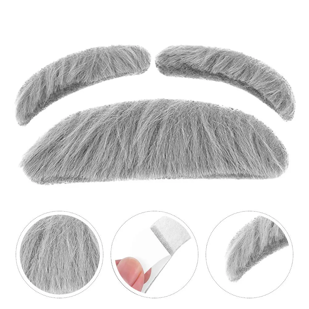 5Sets Self Adhesive Fake Mustache Beard Set Realistic Grandpa Scientist Costume Party Cosplay Halloween Funny Accessories
5Sets Self Adhesive Fake Mustache Beard Set Realistic Grandpa Scientist Costume Party Cosplay Halloween Funny Accessories