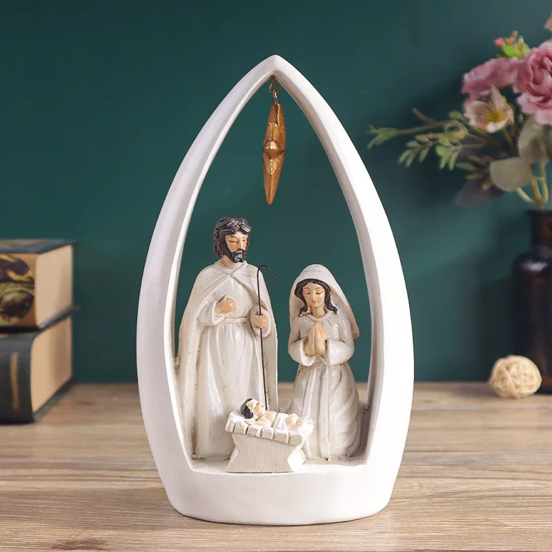 1pc Jesus Birth Scene Sculpture, Home Decoration for Bedroom, Living Room, Study and Entrance, Religious Art Collection
1pc Jesus Birth Scene Sculpture, Home Decoration for Bedroom, Living Room, Study and Entrance, Religious Art Collection