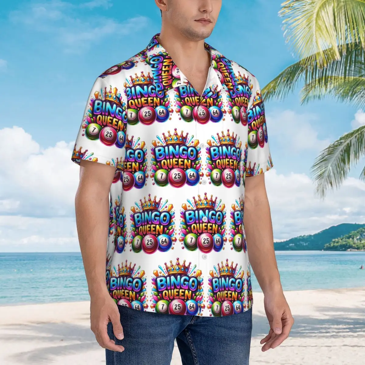 Bingo Queen Best Player Of Vacation Bingo Hawaiian Shirts Funny Men Short Sleeve Shirt for Summer Beach Men's Button Tops
Bingo Queen Best Player Of Vacation Bingo Hawaiian Shirts Funny Men Short Sleeve Shirt for Summer Beach Men's Button Tops