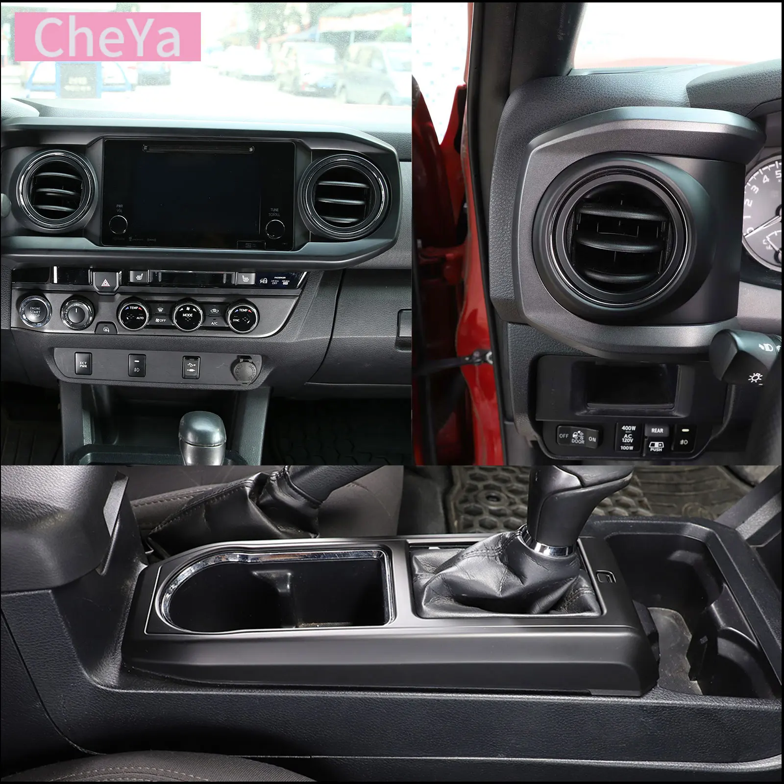 cheya ABS Matte Black Car Center Gear Panel Decorative Frame Cover for Toyota Tacoma 2016+ Interior Accessories LHD
cheya ABS Matte Black Car Center Gear Panel Decorative Frame Cover for Toyota Tacoma 2016+ Interior Accessories LHD