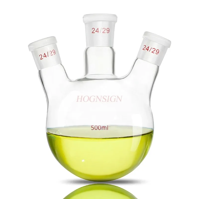 Three mouth flask, round bottom flask, oblique three neck flask, distillation flask, high temperature resistance 500ml
Three mouth flask, round bottom flask, oblique three neck flask, distillation flask, high temperature resistance 500ml