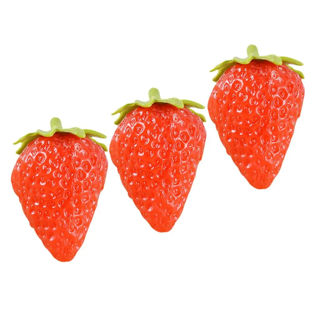 3 Pcs Strawberries PVC Artificial Fruits Decor Lifelike Fake Model Fake Strawberries nament Home Party Display
3 Pcs Strawberries PVC Artificial Fruits Decor Lifelike Fake Model Fake Strawberries nament Home Party Display