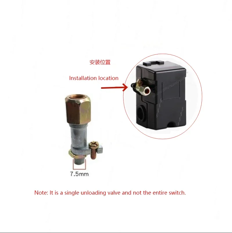 Pressure Switch Accessories Handle Switch Unloading Valve Pressure Relief Valve Vent Nozzle
Pressure Switch Accessories Handle Switch Unloading Valve Pressure Relief Valve Vent Nozzle