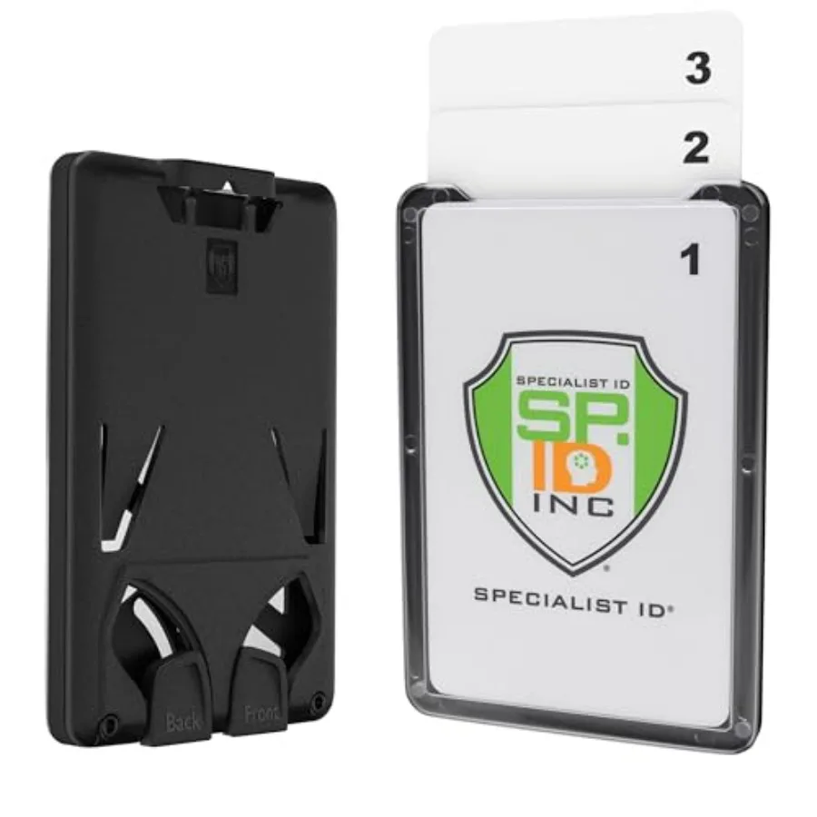3 Card Badge Holder Up to Three ID Badges - Heavy Duty Vertical Rigid Hard Plastic Case for Multiple Cards - Polycarbonate - Ta
3 Card Badge Holder Up to Three ID Badges - Heavy Duty Vertical Rigid Hard Plastic Case for Multiple Cards - Polycarbonate - Ta