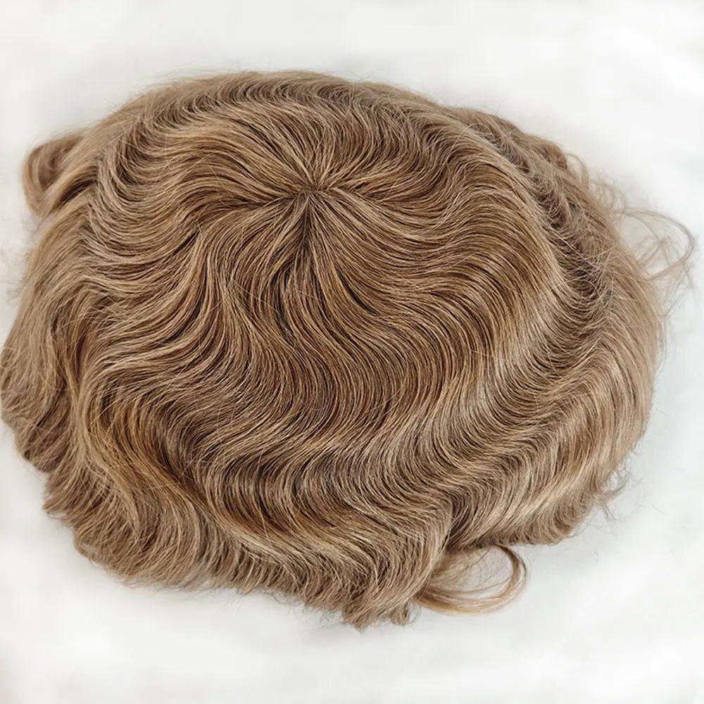 PU Mono Lace Toupee for Men European Virgin Human Hair Toupee 8x10 Light Brown18# Natural Look Hair Piece Replacement System
PU Mono Lace Toupee for Men European Virgin Human Hair Toupee 8x10 Light Brown18# Natural Look Hair Piece Replacement System