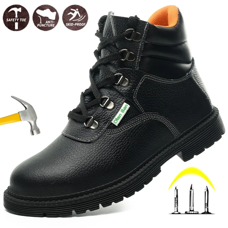 Steel Toe Protection Safety Shoes Indestructible Safety Shoes Anti-puncture Construction Work Shoes Anti-smash Boots for Men
Steel Toe Protection Safety Shoes Indestructible Safety Shoes Anti-puncture Construction Work Shoes Anti-smash Boots for Men