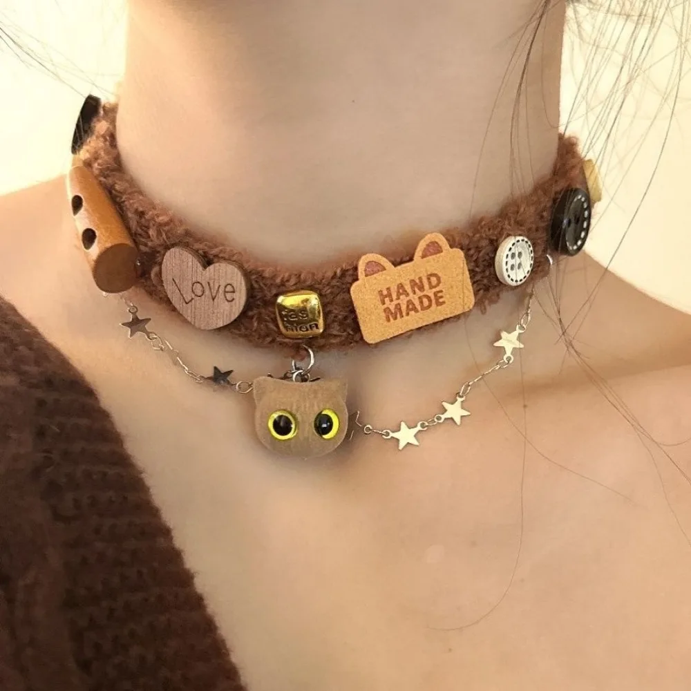 Maillard Brown Kitten Choker Neck Chain Female Autumn/Winter Japanese Cute Sweet Accessories Sweet Cool Girl Sweater Chain
Maillard Brown Kitten Choker Neck Chain Female Autumn/Winter Japanese Cute Sweet Accessories Sweet Cool Girl Sweater Chain