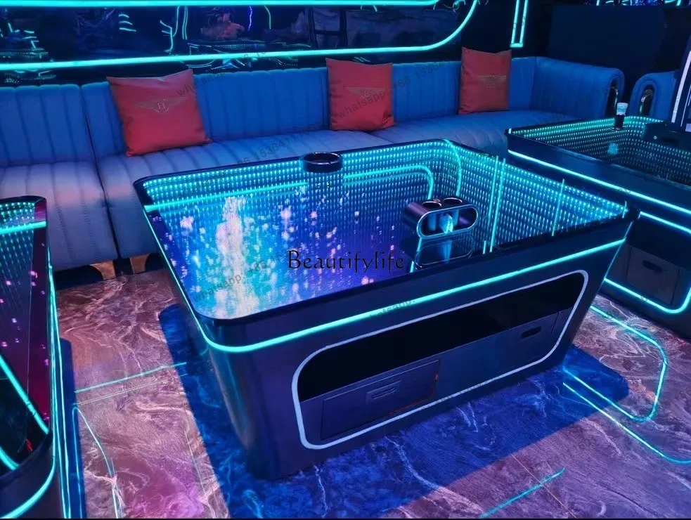 X4 Abyss KTV coffee table clear bar premium clubhouse booth luminous bar table
X4 Abyss KTV coffee table clear bar premium clubhouse booth luminous bar table