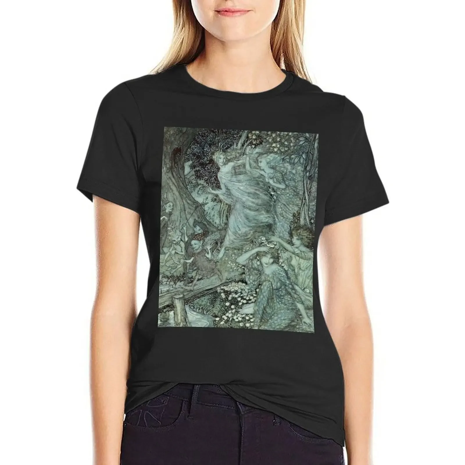 Arthur Rackham- Wood Nymphs T-Shirt summer tops new edition lady clothes t shirts for Women
Arthur Rackham- Wood Nymphs T-Shirt summer tops new edition lady clothes t shirts for Women