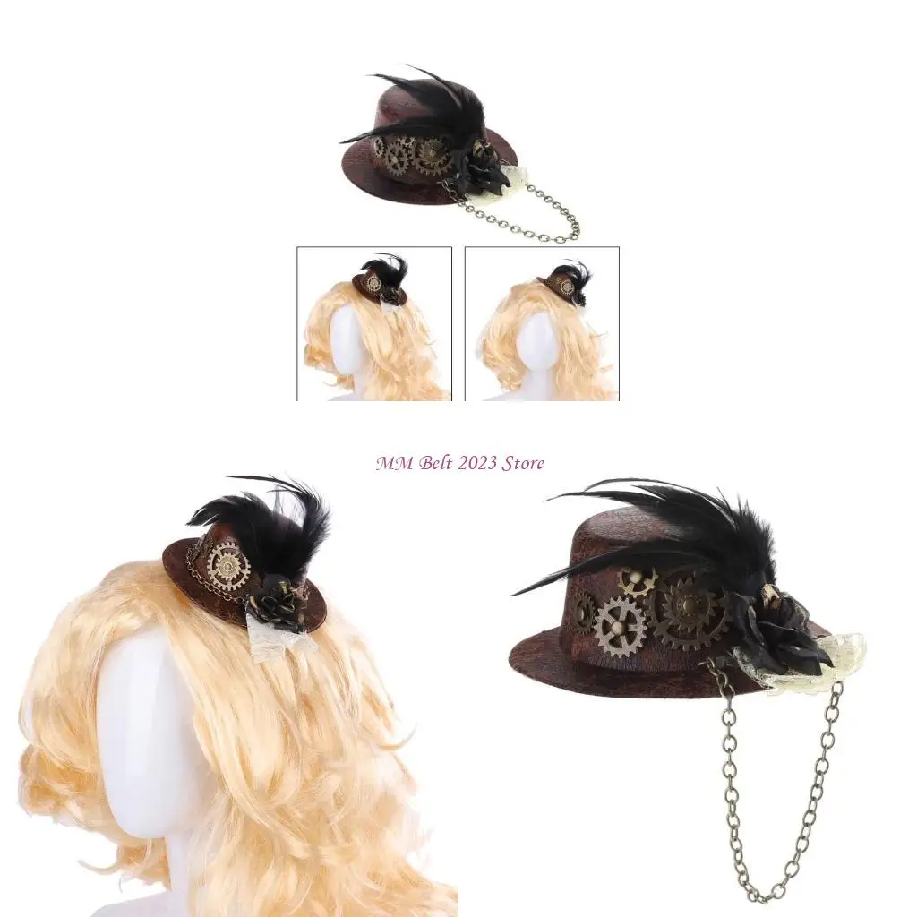 49ME Victorian Fancy Dress Cosplay Costume Gothic Bowler Top Hat Gear Headwear
49ME Victorian Fancy Dress Cosplay Costume Gothic Bowler Top Hat Gear Headwear