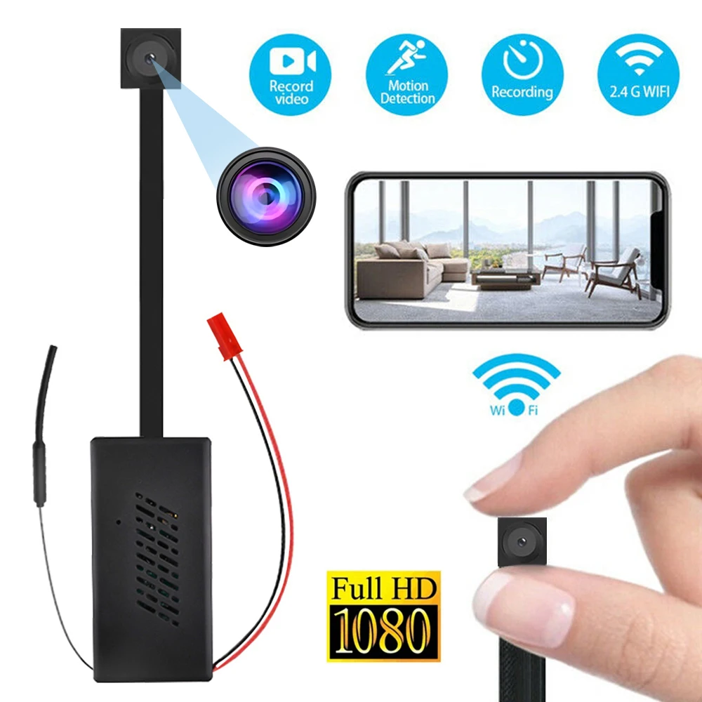 HD 1080P Mini Camera Video Recorder Motion Detection WiFi Camera DIY Module Home Security Small Camcorder Support Remote View
HD 1080P Mini Camera Video Recorder Motion Detection WiFi Camera DIY Module Home Security Small Camcorder Support Remote View