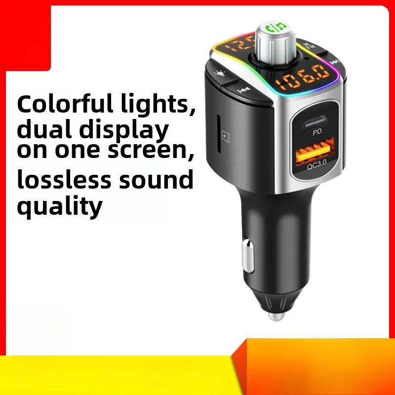 Car Mp3 Car Bluetooth Receiver FM Transmitter 7 Color Ambient Light Dual Screen Dual Display PD + QC3.0BC67
Car Mp3 Car Bluetooth Receiver FM Transmitter 7 Color Ambient Light Dual Screen Dual Display PD + QC3.0BC67