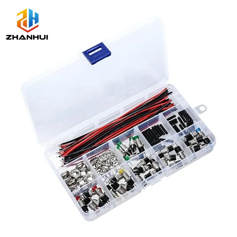 7mm Momentary Push Button Switch, SPST NO Self Reset Round Tactile Switch with 15cm Soft Silicone Wires
7mm Momentary Push Button Switch, SPST NO Self Reset Round Tactile Switch with 15cm Soft Silicone Wires
