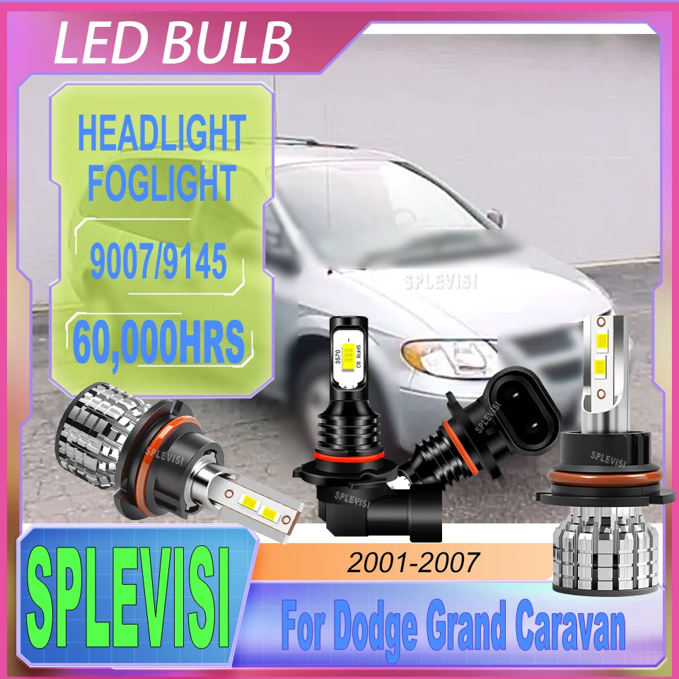 Night Vision - High Bright LED Headlight Headlamp Fog Light Kit IP67 For Dodge Grand Caravan 2001 2002 2003 2004 2005 2006 2007
Night Vision - High Bright LED Headlight Headlamp Fog Light Kit IP67 For Dodge Grand Caravan 2001 2002 2003 2004 2005 2006 2007