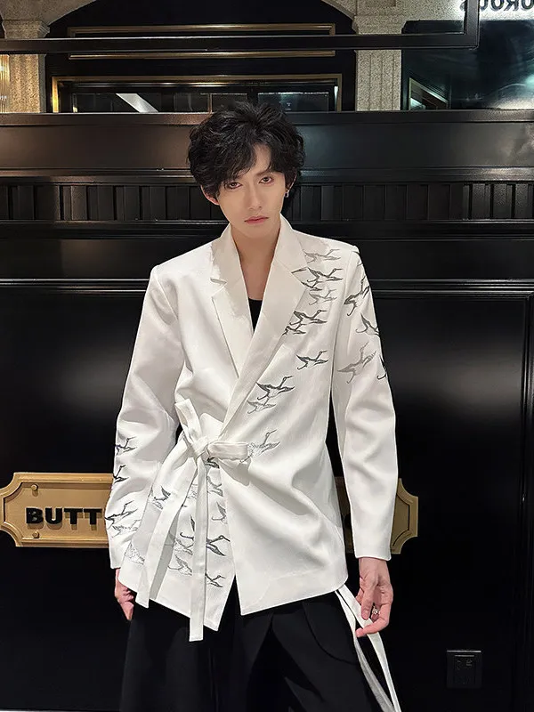 Ele New Chinese Sle Embroidered Men's Suit Jaet Hip Haome Performance Coat Stand Fit Polyester Fiber Casual Wear
Ele New Chinese Sle Embroidered Men's Suit Jaet Hip Haome Performance Coat Stand Fit Polyester Fiber Casual Wear