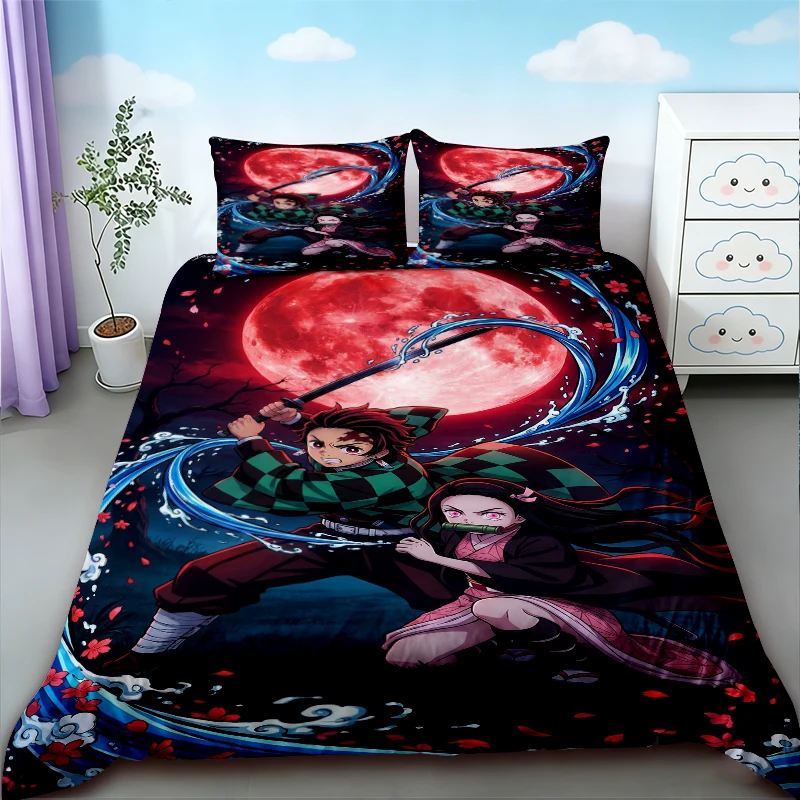 Duvet Cover New Japan Cartoon Anime Demon Slayer Bedding Set Printing Microfiber Bed Quilt Cover Set Pillowcases Soft Bed Linens
Duvet Cover New Japan Cartoon Anime Demon Slayer Bedding Set Printing Microfiber Bed Quilt Cover Set Pillowcases Soft Bed Linens