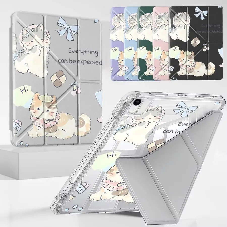 Holder Cover Tablet Case For iPad Air 4 5 M3 M2 M4 11inch Pro 2025 Mini 6 7 Pro 11th 10th 9th 8th 7th 12.9inch Y-Fold Cute
Holder Cover Tablet Case For iPad Air 4 5 M3 M2 M4 11inch Pro 2025 Mini 6 7 Pro 11th 10th 9th 8th 7th 12.9inch Y-Fold Cute