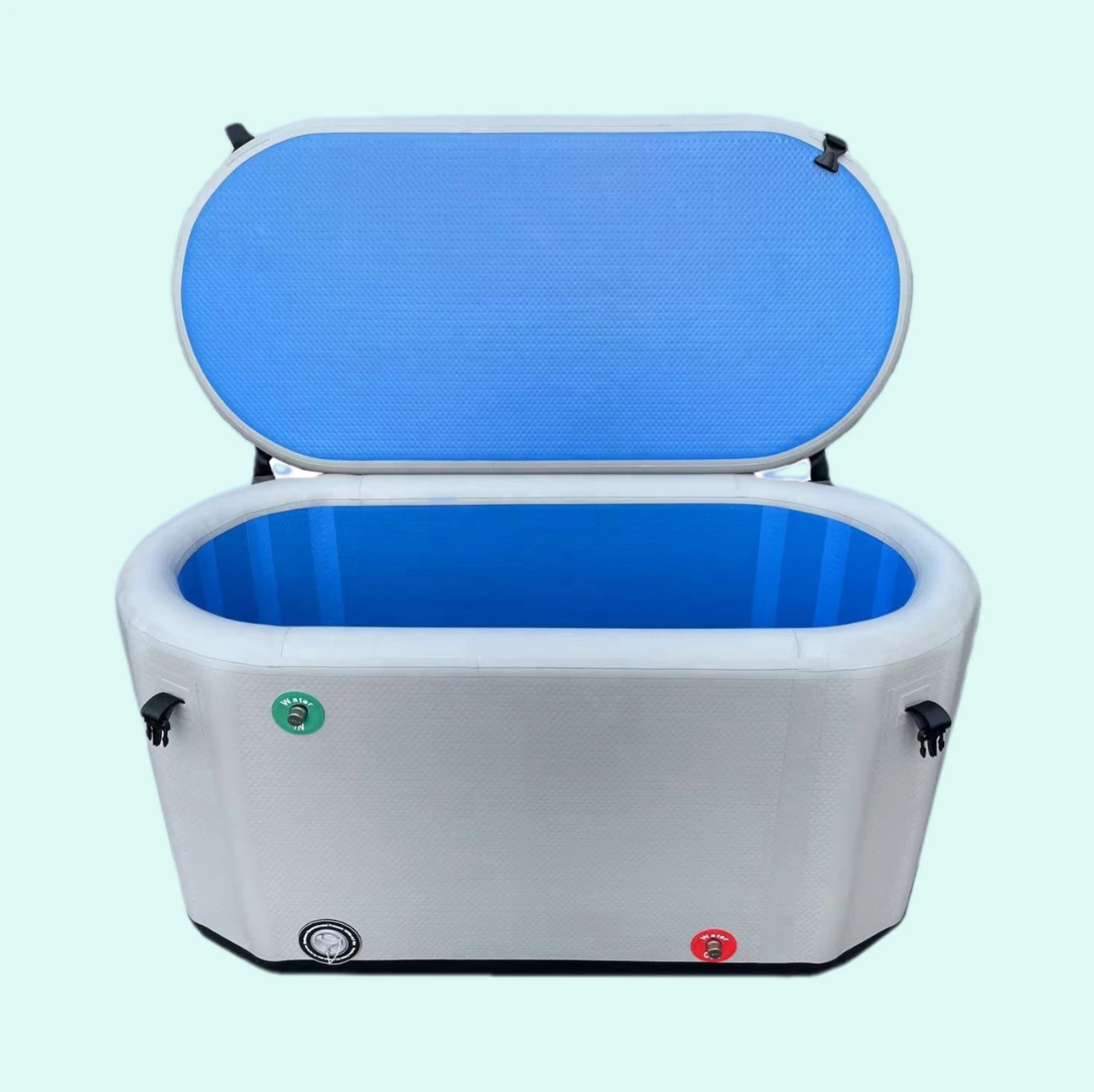 Premium luxury ice bath barrel inflatable cold plunge tub 150*70*65cm portable folding bath tub
Premium luxury ice bath barrel inflatable cold plunge tub 150*70*65cm portable folding bath tub