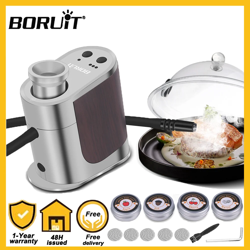 BORUiT Smoke Infuser Food Cocktail Smoker Generator Bar Portable Type-C Rechargeable Molecular Cuisine Meat Smoking Gun BBQ
BORUiT Smoke Infuser Food Cocktail Smoker Generator Bar Portable Type-C Rechargeable Molecular Cuisine Meat Smoking Gun BBQ