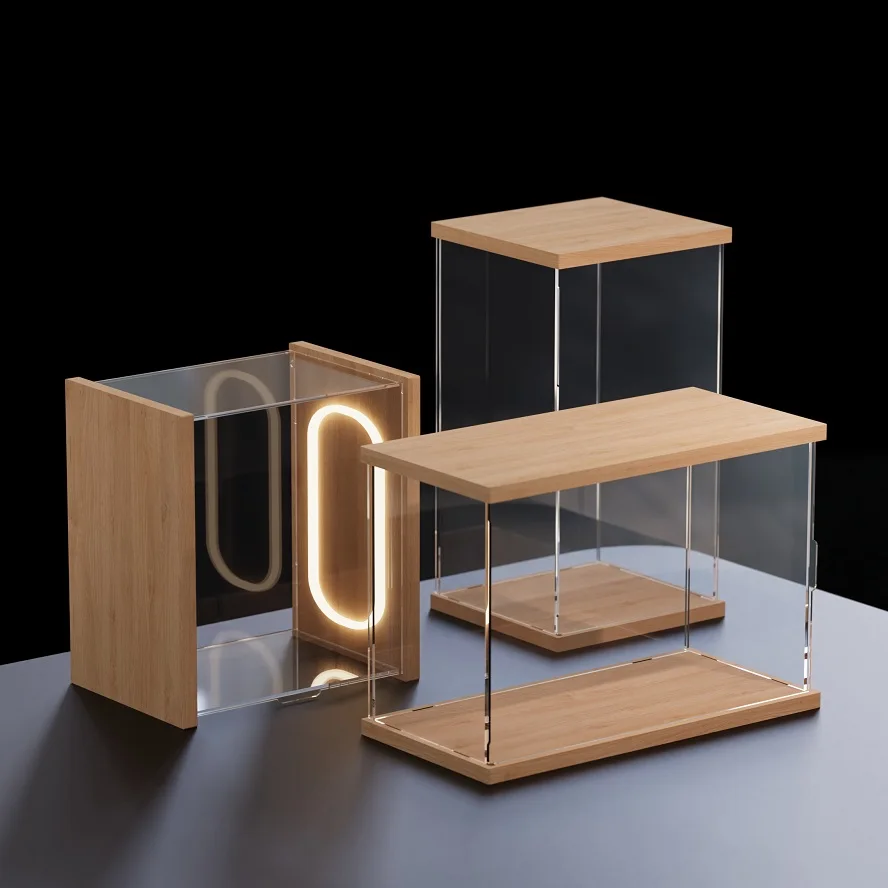 Acrylic Display Cabinet with Ring LED Lights for Action Figure, Clear Storage Case with Door for Car Models and Collections
Acrylic Display Cabinet with Ring LED Lights for Action Figure, Clear Storage Case with Door for Car Models and Collections