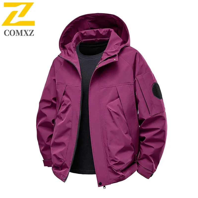 COMXZ 2025 весенне-осенняя куртка с капюшоном, мужская повседневная рабочая одежда, пальто, свободная ветровка
COMXZ 2025 весенне-осенняя куртка с капюшоном, мужская повседневная рабочая одежда, пальто, свободная ветровка
