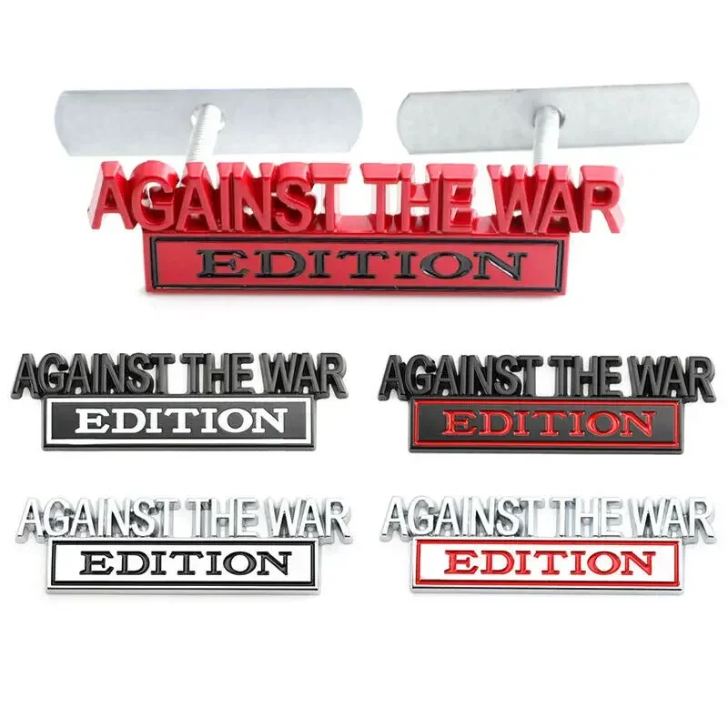 Car Emblem Front Hood Grille Badge for AGAINST THEWAR EDITION Logo Honda Toyota Mitsubishi Auto Body Sticker Decal Accessories
Car Emblem Front Hood Grille Badge for AGAINST THEWAR EDITION Logo Honda Toyota Mitsubishi Auto Body Sticker Decal Accessories