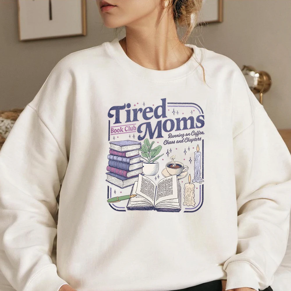 Retro Tired Moms Book Club Sweatshirt Coffee Reader Shirt Design Mom Life Hoodie Bookish Pullover Women Long Sleeves Sweatshirts
Retro Tired Moms Book Club Sweatshirt Coffee Reader Shirt Design Mom Life Hoodie Bookish Pullover Women Long Sleeves Sweatshirts