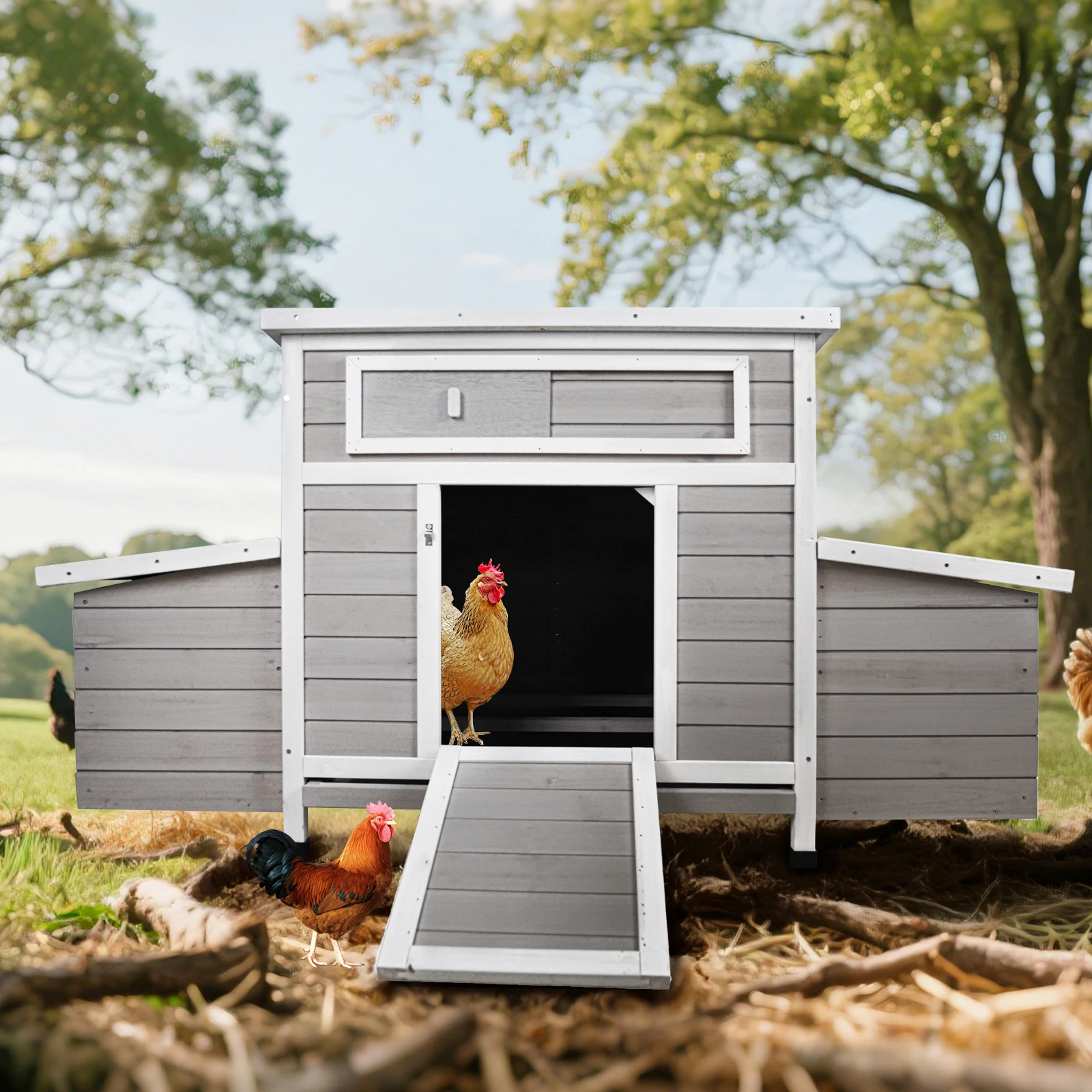 Large Wooden Chicken Coop Outdoor Hen House Poultry Cage for Outdoor
Large Wooden Chicken Coop Outdoor Hen House Poultry Cage for Outdoor