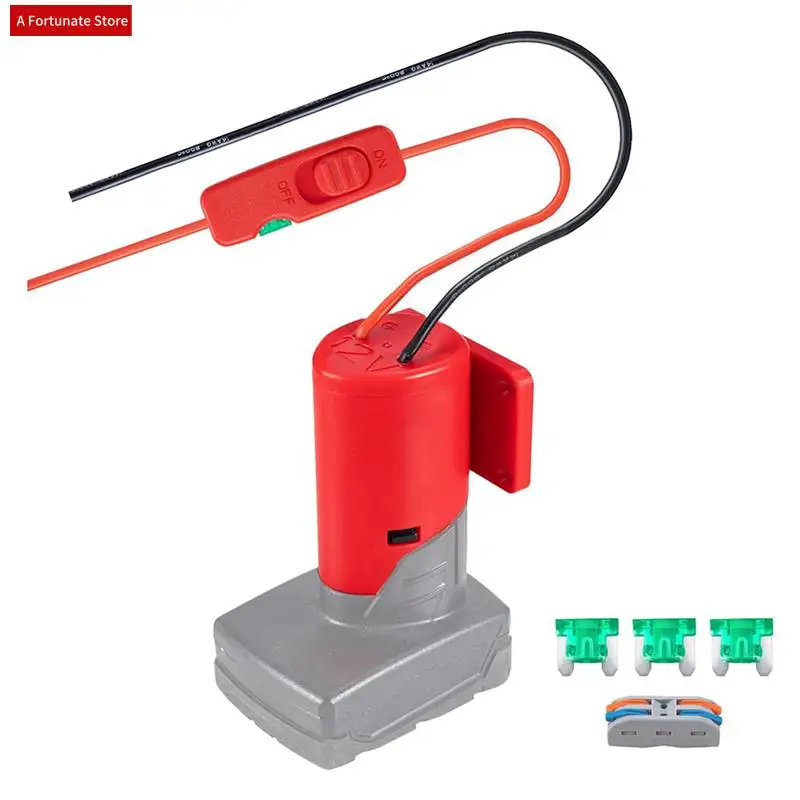 2X Power Wheel Adapter For 12V M12 Battery Adapter Battery Converter Kit With Switch Fuse & Wire Terminals-A78G
2X Power Wheel Adapter For 12V M12 Battery Adapter Battery Converter Kit With Switch Fuse & Wire Terminals-A78G