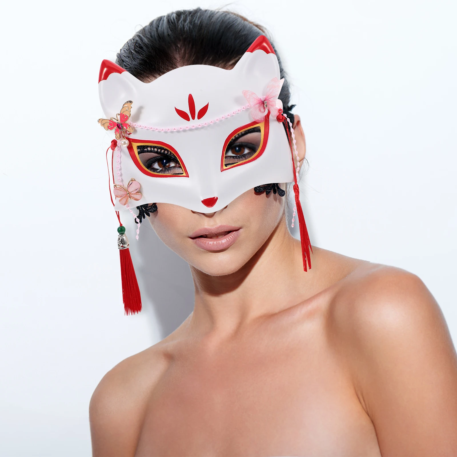 Fox White Mask Half Face for Adults Child Halloween Costume Party Props Fox-shape Masks Decor Accessories Premium Material
Fox White Mask Half Face for Adults Child Halloween Costume Party Props Fox-shape Masks Decor Accessories Premium Material