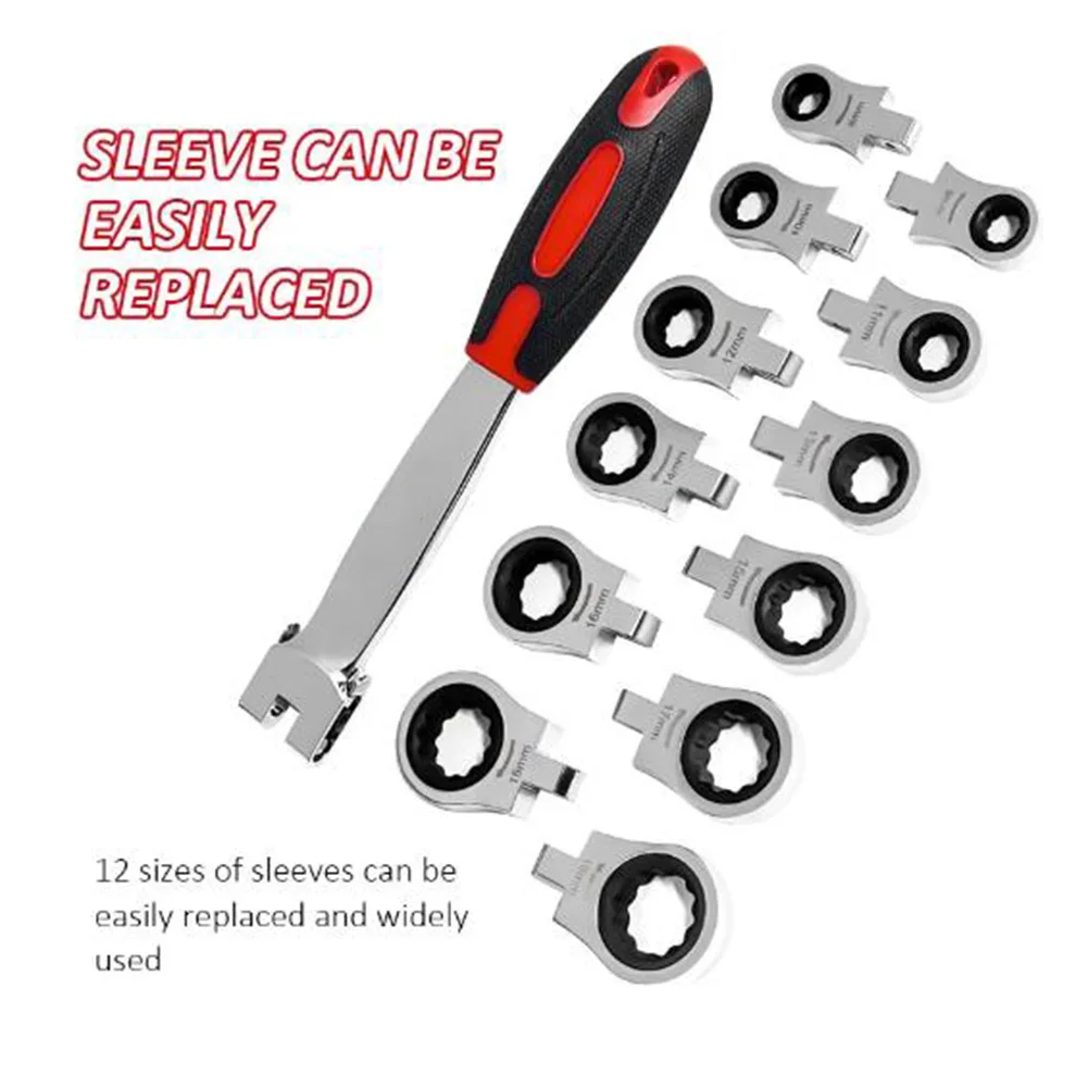 13 Pcs Ratchet Wrench Shaking Spanner Head Interchangeable Combination Set Rotatable 180 °Removable Flexible Torque Spanner
13 Pcs Ratchet Wrench Shaking Spanner Head Interchangeable Combination Set Rotatable 180 °Removable Flexible Torque Spanner