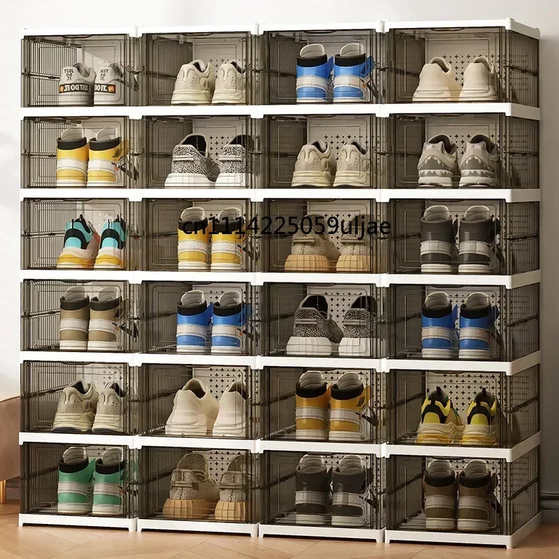 Dustproof 6 Layers Foldable Shoes Box Stackable Transparent Thickened Plastic Bins Sneaker Shoe Organizer Cabinet Organizers
Dustproof 6 Layers Foldable Shoes Box Stackable Transparent Thickened Plastic Bins Sneaker Shoe Organizer Cabinet Organizers