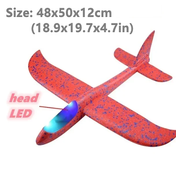 Hand Throw Foam Airplane Flying Glider Toy With Light Large Plane Outdoor Game Aircraft Model Party Toys for Children Boys Gifts
Hand Throw Foam Airplane Flying Glider Toy With Light Large Plane Outdoor Game Aircraft Model Party Toys for Children Boys Gifts