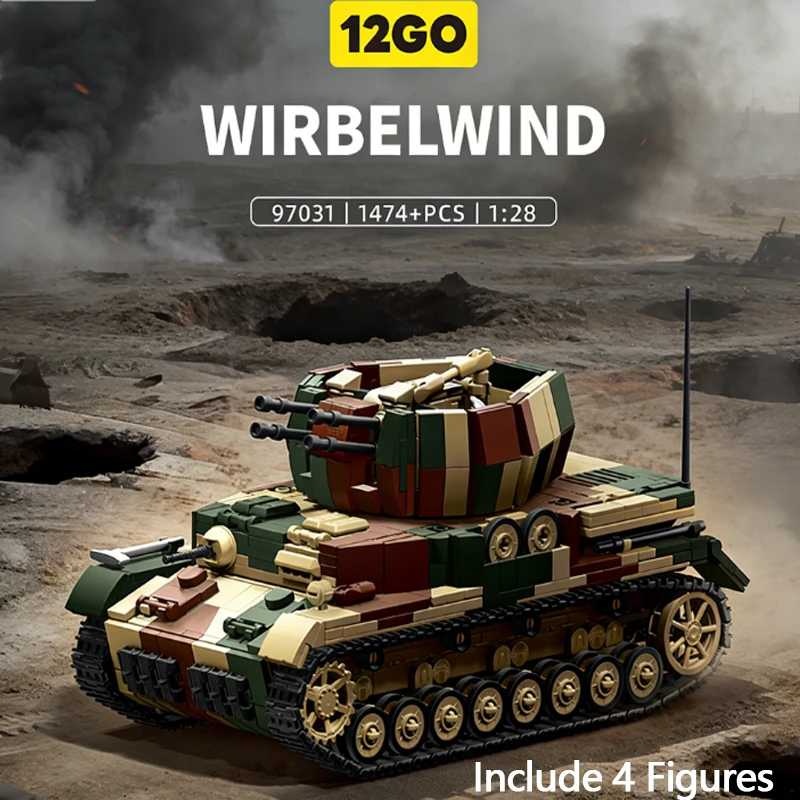 Набор строительных блоков DIY MOC: Военный тяжелый танк Wirbelwind Вермахта времен Второй мировой войны, солдаты, конструктор для детей и мальчиков, подарок
Набор строительных блоков DIY MOC: Военный тяжелый танк Wirbelwind Вермахта времен Второй мировой войны, солдаты, конструктор для детей и мальчиков, подарок