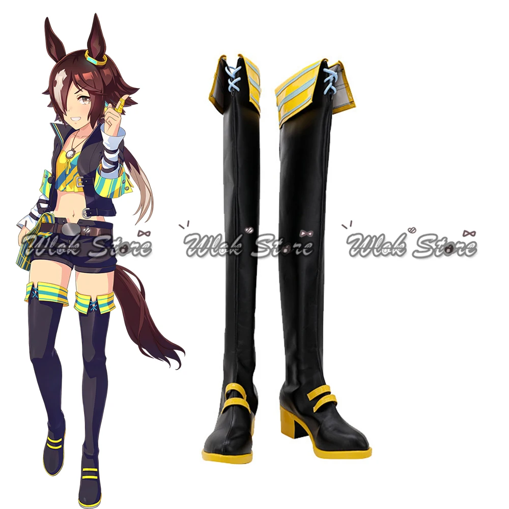 Umamusume Pretty Derby Vodka Cosplay Shoes Black Thigh High Boots For Women Men Halloween Carnival Party Role Play Shoes Custom
Umamusume Pretty Derby Vodka Cosplay Shoes Black Thigh High Boots For Women Men Halloween Carnival Party Role Play Shoes Custom