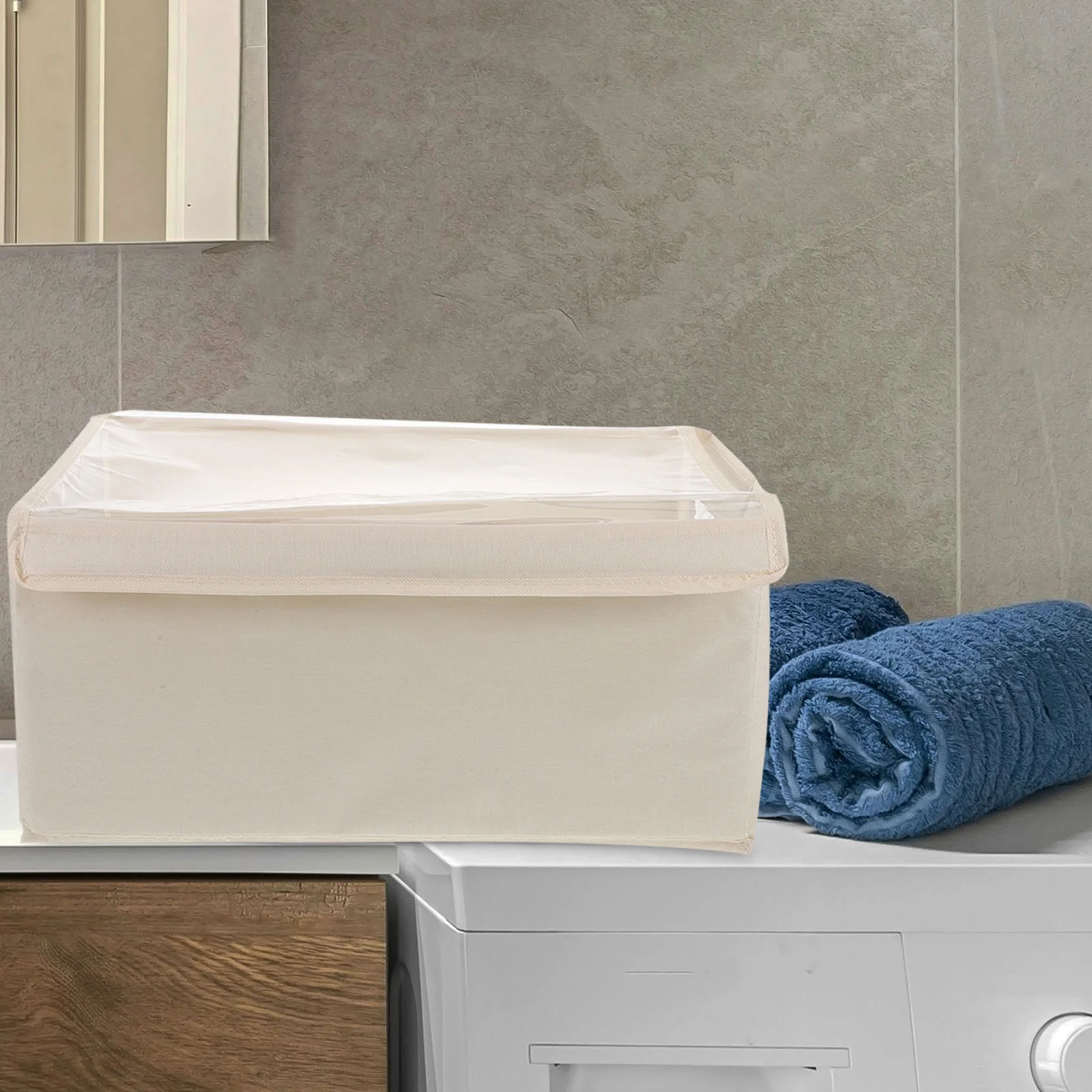 3Pcs Oxford Fabric Foldable Storage Boxes Clothes Organizer Transparent Lid for Closet Bedroom Dormitory Storage Containers
3Pcs Oxford Fabric Foldable Storage Boxes Clothes Organizer Transparent Lid for Closet Bedroom Dormitory Storage Containers