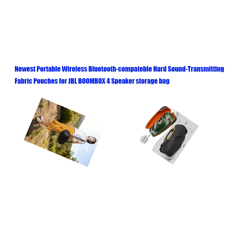 Newest Portable Wireless Bluetooth-compateble Hard Sound-Transmitting Fabric Pouches for JBL BOOMBOX 4 Speaker storage bag
Newest Portable Wireless Bluetooth-compateble Hard Sound-Transmitting Fabric Pouches for JBL BOOMBOX 4 Speaker storage bag