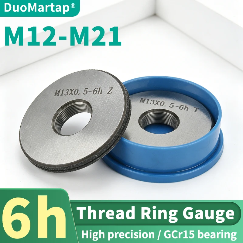 DUO MartAP 1SET(1*GO+1*NOGO) 6h M12-M21 Standard Metric Fine Tooth Thread Ring Gauge Measure Tool X2.5/2.0/1.5/1.25/1.0/0.75/0.5
DUO MartAP 1SET(1*GO+1*NOGO) 6h M12-M21 Standard Metric Fine Tooth Thread Ring Gauge Measure Tool X2.5/2.0/1.5/1.25/1.0/0.75/0.5
