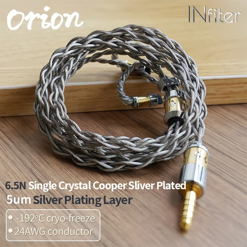 Кабель для обновления наушников INfiter Orion, 2-контактный провод для обновления 3,5 2,5 4,4 6N, кабель IEM 6N OCC Cooper, посеребренный кабель IEM
Кабель для обновления наушников INfiter Orion, 2-контактный провод для обновления 3,5 2,5 4,4 6N, кабель IEM 6N OCC Cooper, посеребренный кабель IEM