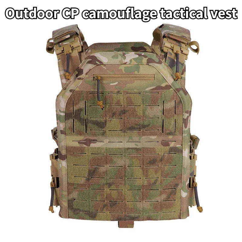 Outdoor CP Camouflage Tactical Vest Nylon 1000D Hunting Protective Lightweight Vest Military Equipment Combat Strike Plate Vest
Outdoor CP Camouflage Tactical Vest Nylon 1000D Hunting Protective Lightweight Vest Military Equipment Combat Strike Plate Vest
