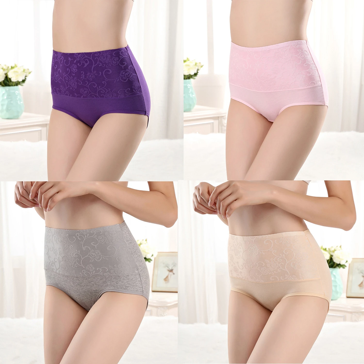 Women's High Waist Knickers Ladies Cotton Briefs Underwear Full Coverage Soft Breathable Panties Multipack
Women's High Waist Knickers Ladies Cotton Briefs Underwear Full Coverage Soft Breathable Panties Multipack